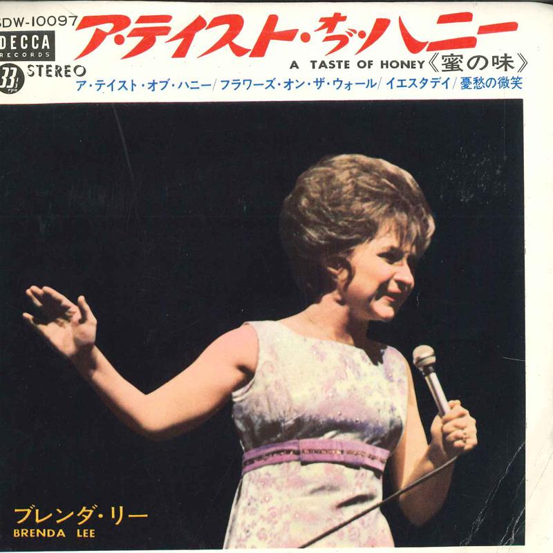

7-дюймовая пластинка БРЕНДА ЛИ - Вкус меда SDW10097 Decca 1966 Япония Поп Б/У