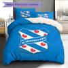 SC Heerenveen  Pattern Bedding Quilt Set  Home Decoration  Gift (1 * Duvet Cover + 2 * Pillowcase  Without Core)