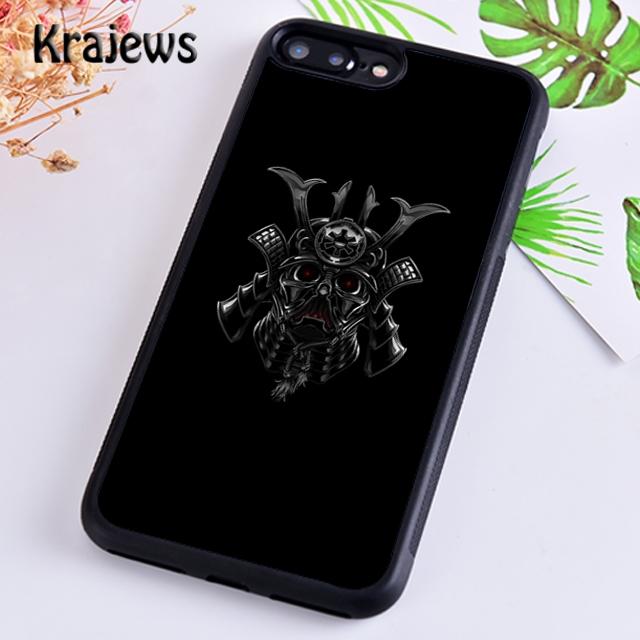 Samurai Mask Helmet Phone Case Cover For iPhone 17 Air 16 15 14 plus 12 13 pro max coque Shell Fundas