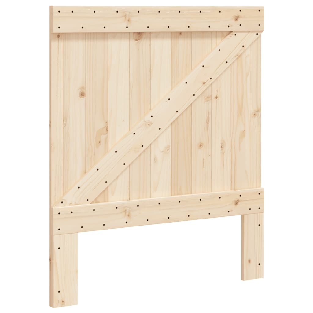 Headboard 90 x 104 cm Solid Pine Wood