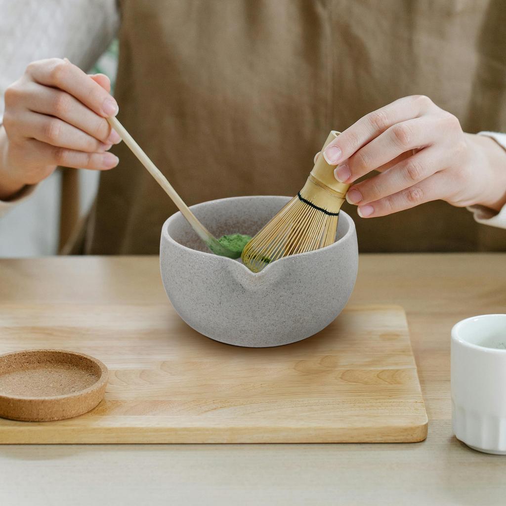 Traditional Japanese Matcha Bowl Spout Ceramic Tea Ceremony Cup 600Ml Longlasting Ceramic Tea Spout Bowl for Home Party Serving