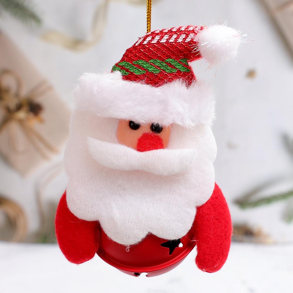 12/1Pcs Christmas Plush Doll Ornaments Santa Claus Snowman Xmas Tree Hanging Pendants Home Xmas New Year Party Decorations Gifts