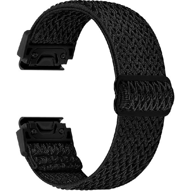 Tiptops Bands Compatible With Garmin Fenix 5/Fenix 6/Fenix 7/ Fenix 8-47mm Straps QuickFit 22mm Watch Band Elastic For Fenix 5 Plus/Fenix 6 Pro/Fenix