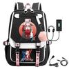 Large Capacity Schoolbag with Shoulder Strap; Student Three-piece Pencil Case Set