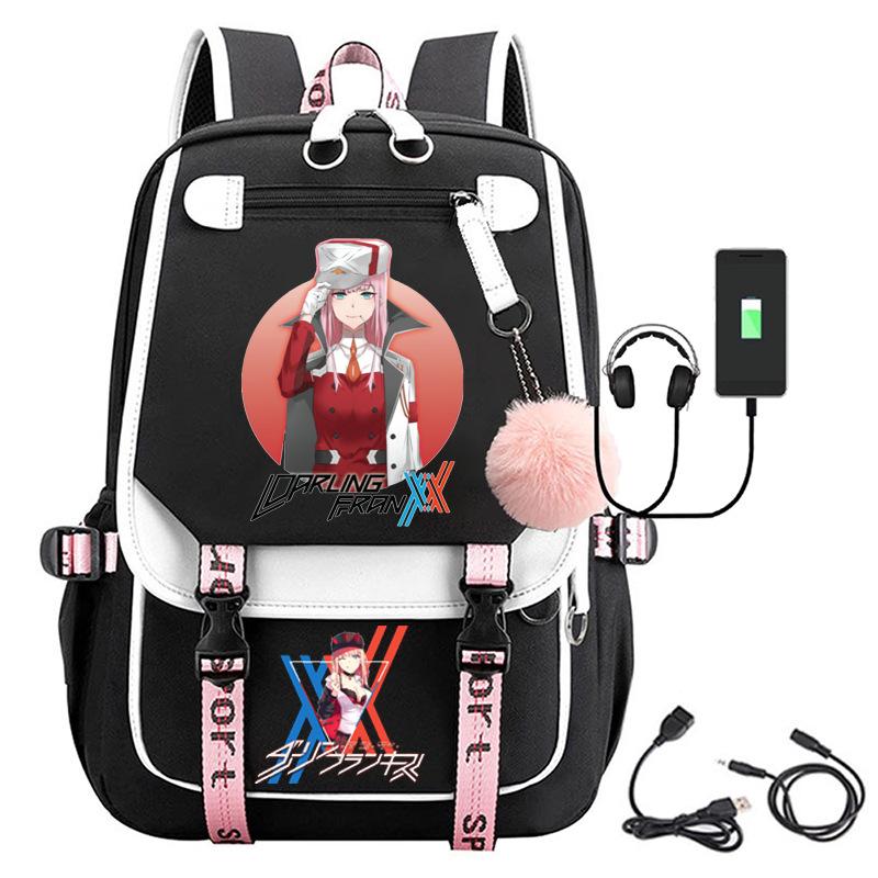 Large Capacity Schoolbag with Shoulder Strap; Student Three-piece Pencil Case Set