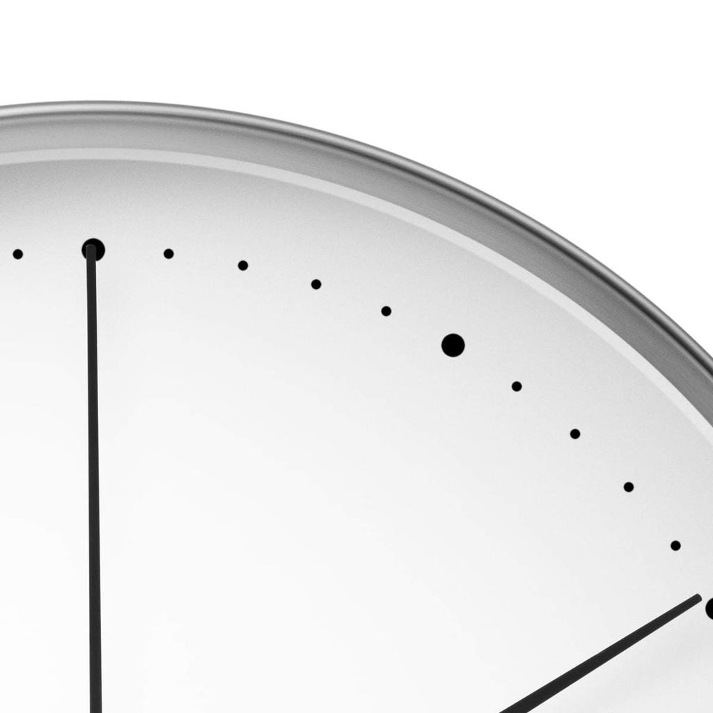 Georg Jensen Henning Koppel Analog Wall Clock, White, Diameter 30cm x Depth 6cm, Product Number: 3587583