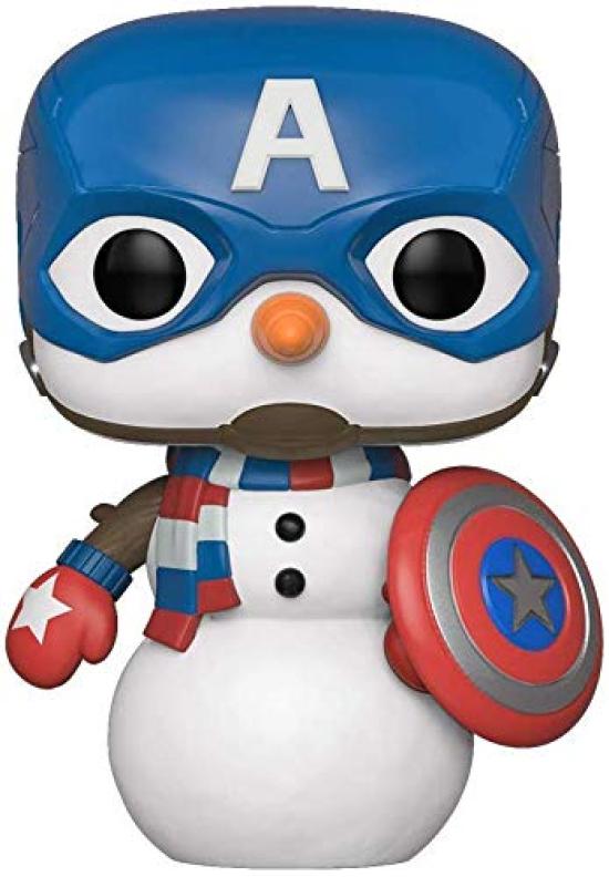Marvel Comics Funko Vinyl Figure Holiday Edition Snowman Captain COMICS FUNKO 2019 Vinyl Figure HOLIDAY EDITION SNOWMAN CAP Movie Latest Marvel MARVEL