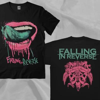 2025 Vintage Falling in Reverse Band T-Shirt Kurzarm Baumwolle Sommer T-Shirts Hip Hop Herren Damen Kleidung Fans T-Shirt Oberteile Kleidung
