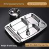 304 Stainless Steel Divided Lunch Tray Set