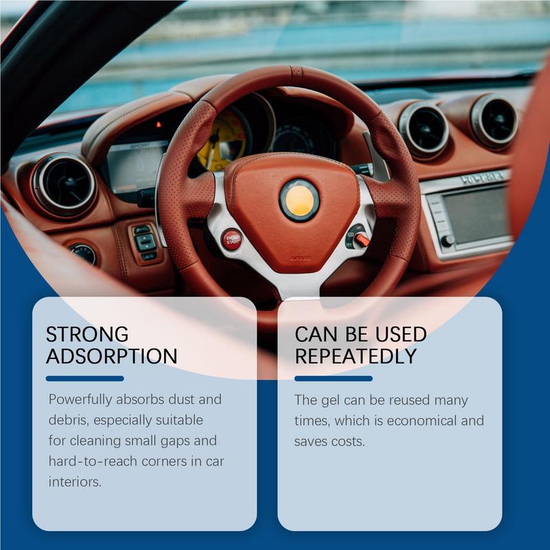 Detailing Tools For Cars Car Interior Crevice Detailing Putty Air Vent Car Cleaner Reusable Soft Dust Cleaning Slime For