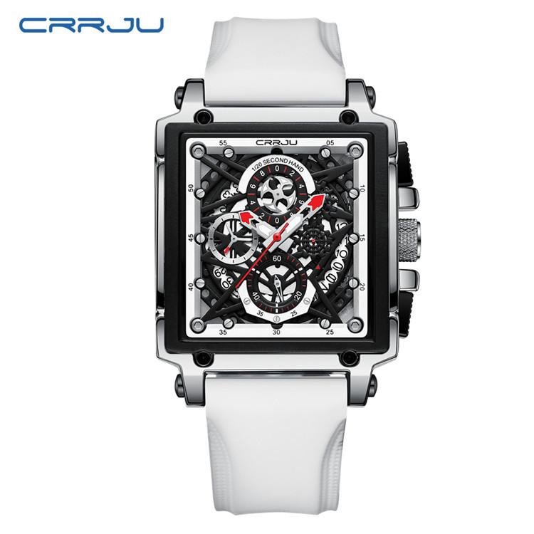CRRJU/2312 New Belt Men's Watch Watch Simple Business Personality Multi-functional Men's Calendar