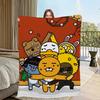 Fashion K-KAKAO-ES F-FRIENDS-ES Blanket Flannel Warm Comfort Soft Plush Blanket For Picnic Beds Sofas Homes And Bedrooms