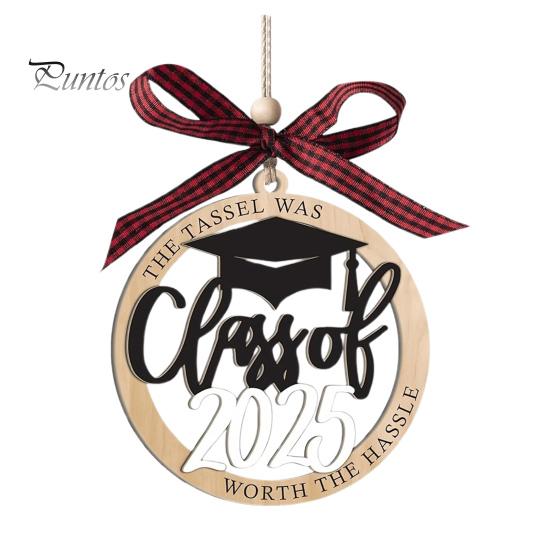 

Класс 2025 Украшение Выпускной Подвесной Украшение Деревянный Выпускной 2025 Подвеска со шнурком Подарок на Выпускной для Выпускника Старшей Школы Колледжа Университета чёрный
