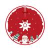 90CM Santa Claus Xmas Tree Bottom Decorative Snowman Elk Xmas Tree Carpet  New Year