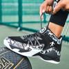 Spring New High-top Fashion Basketball Shoes Outdoor Lace-up Platform Sports Shoes Casual Breathable Mesh Couple Shoes