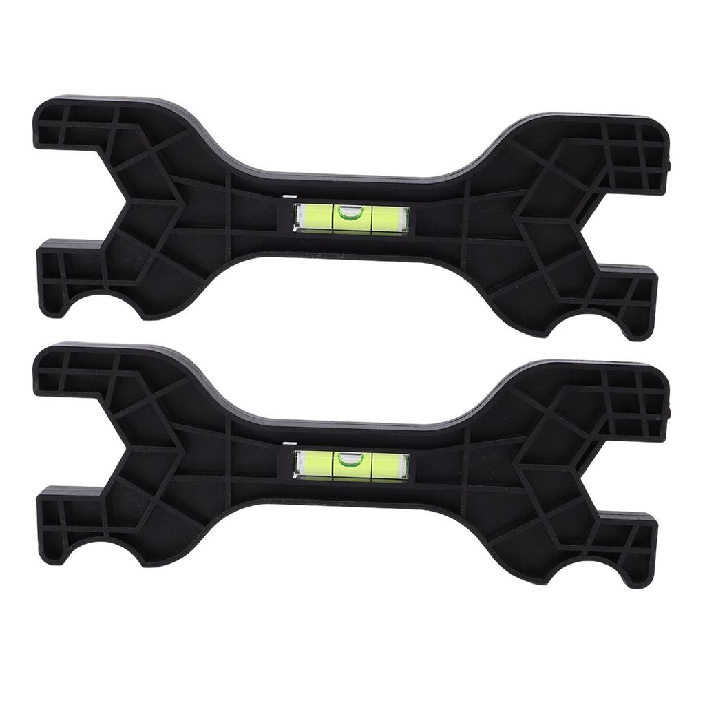2pcs Multifunctional Double Head Shower Wrenches Plastic Bathroom Faucet Repair Tool with Bubble Level for Plumbing Tool