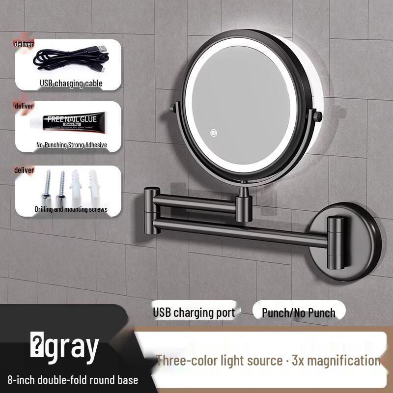 Handun Rechargeable LED Magnifying Makeup Mirror