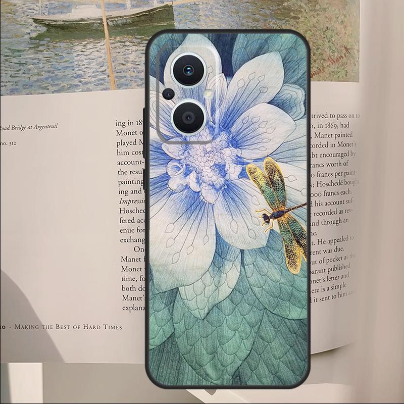 

Dragonfly Pattern Cover For OPPO Reno 14F 11F 12F 13F 10 11 12 13 14 Pro 7 8 Lite OPPO Find X6 X8 X9 Pro Case OPPO Reno8 Lite