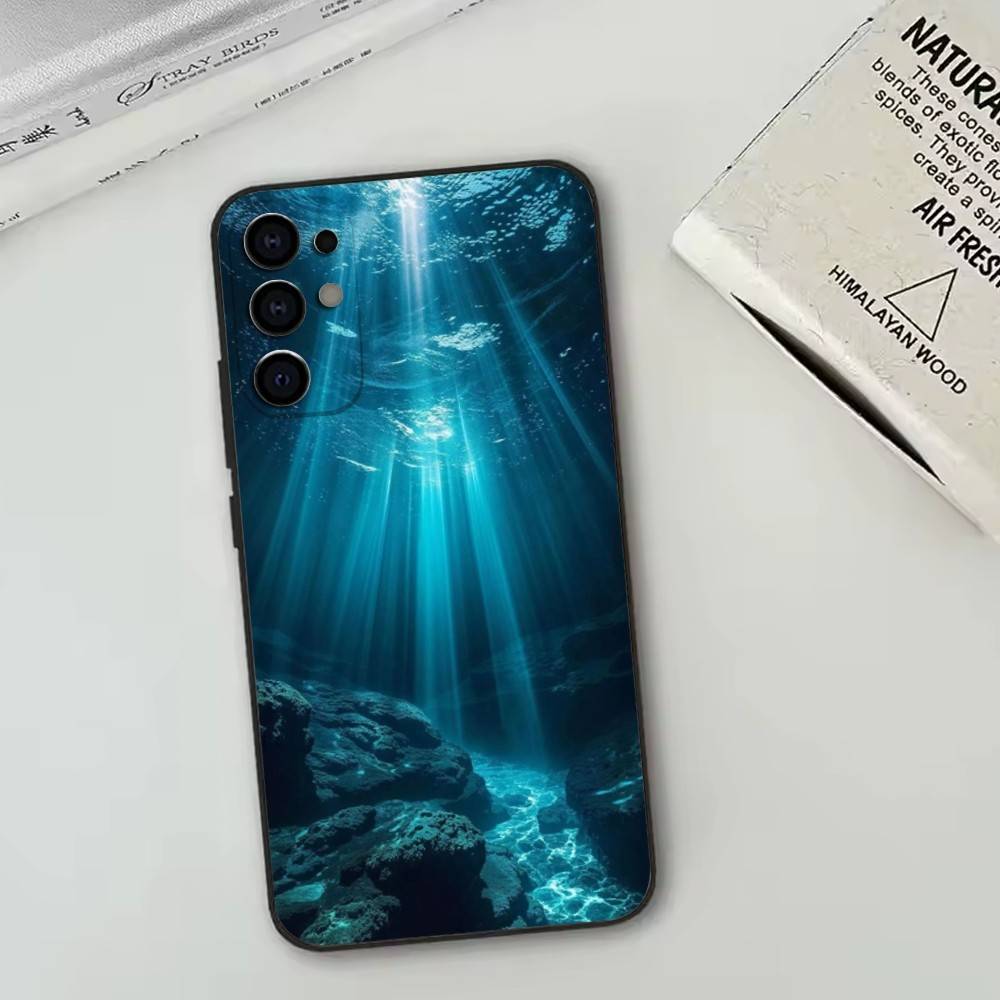 The Underwater World Texture   Phone Case Black Silicone Soft For Samsung S25,S24,S21,S22,S23,S30,Ultra,S20,Plus,Fe,Lite