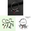 Solo Leveling Schmuckherstellungs-Set mit Metallanhängern für Unisex DIY Armbänder