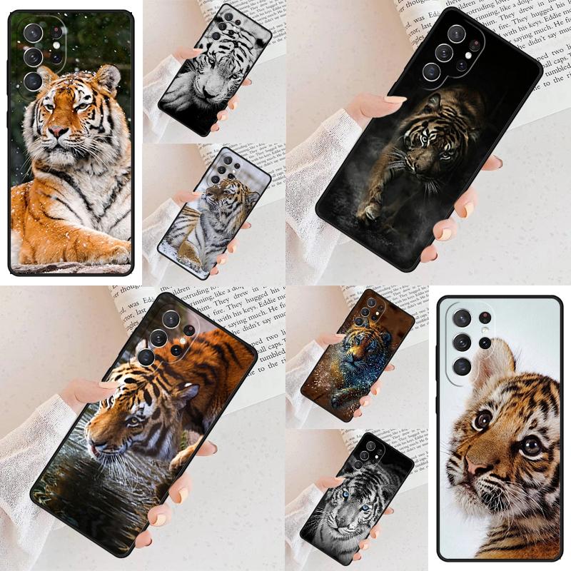 Tiger Cell Phone Case for Samsung Galaxy S26 Ultra S25 S24 S23 S22 S21 S20 Note10 Cover