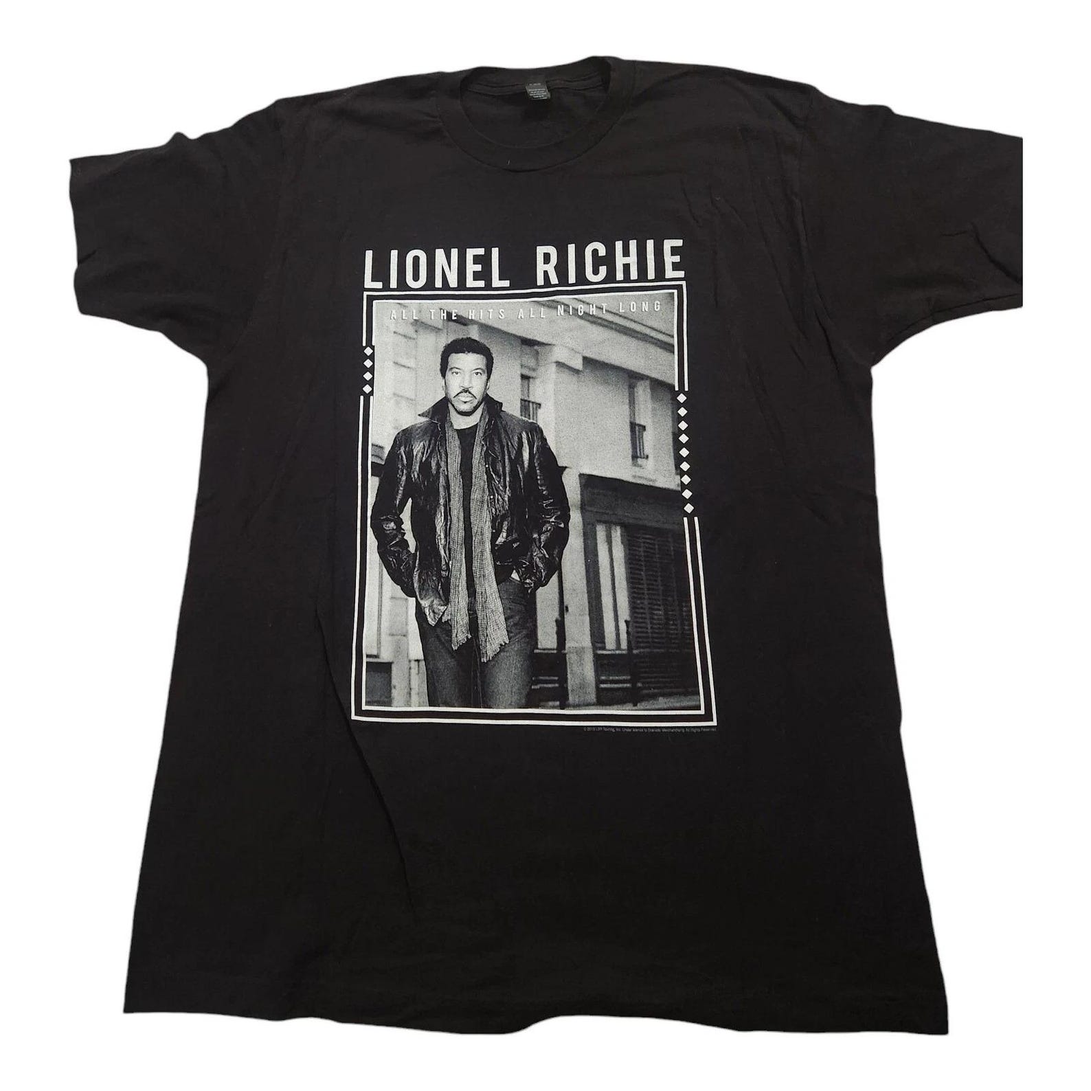 Lionel Richie All the Hits all Night Long 2017 Tour Concert T-Shirt 4XL