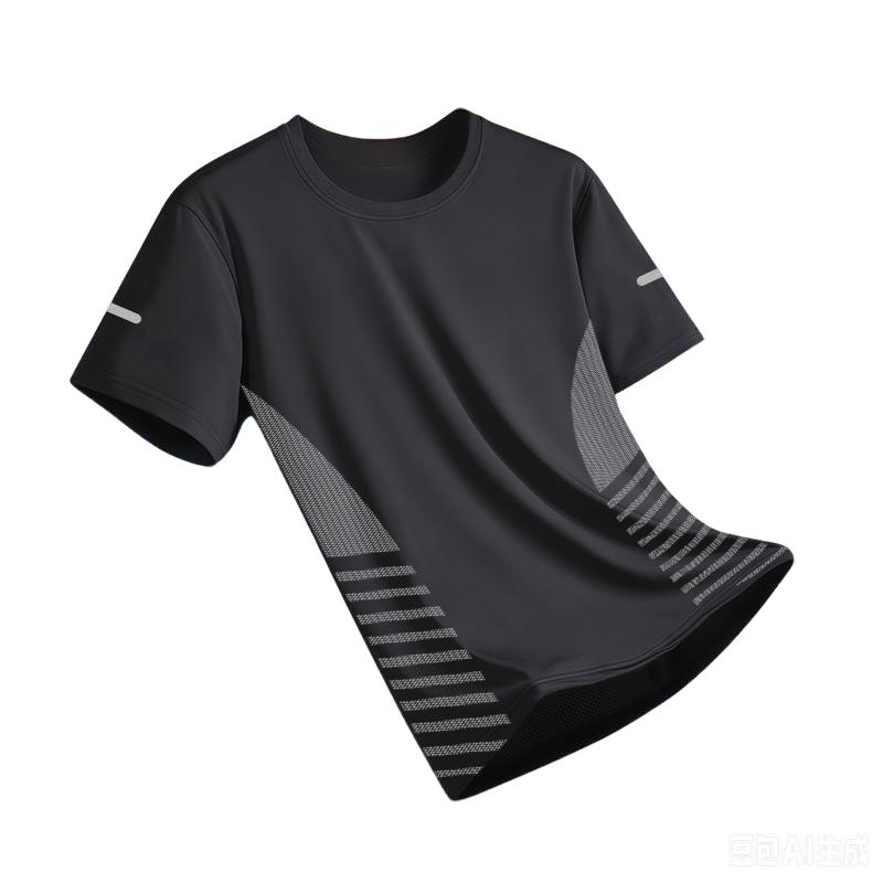 New Ice Silk Running Shirts Men Loose Short Sleeve Top Basketball Gym Sportswear For Male Fitness Workout Mesh Breathable Tee