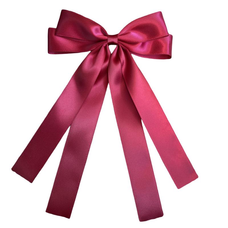 Euro-Korean Double Bow Ribbon Hair Clip - Versatile, Elegant Princess Headwear