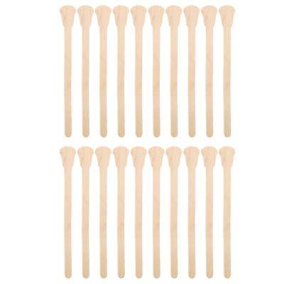 20pcs Facial Body Hair Removal Wax Spatulas Applicator Tool Wooden Wax Sticks (Guitar Shape)
