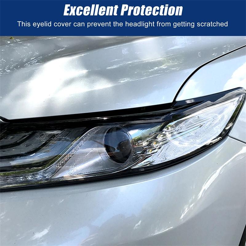 1 Paar Koplamp Ooglid Cover Koplamp Lamp Wenkbrauwen Vormen Trim Voor Toyota Camry Le Xle Se Xse 2018-2023