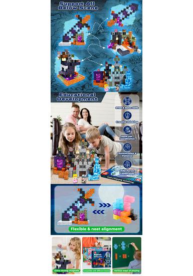 Magnetic Forest Building Blocks: Educational Toy Set for Children