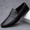 Men's Shoes Luxury Brand Business Leather Shoe Hollow Out Breathable Casual Shoes Moccas Slip On Loafers Light Driving Shoes