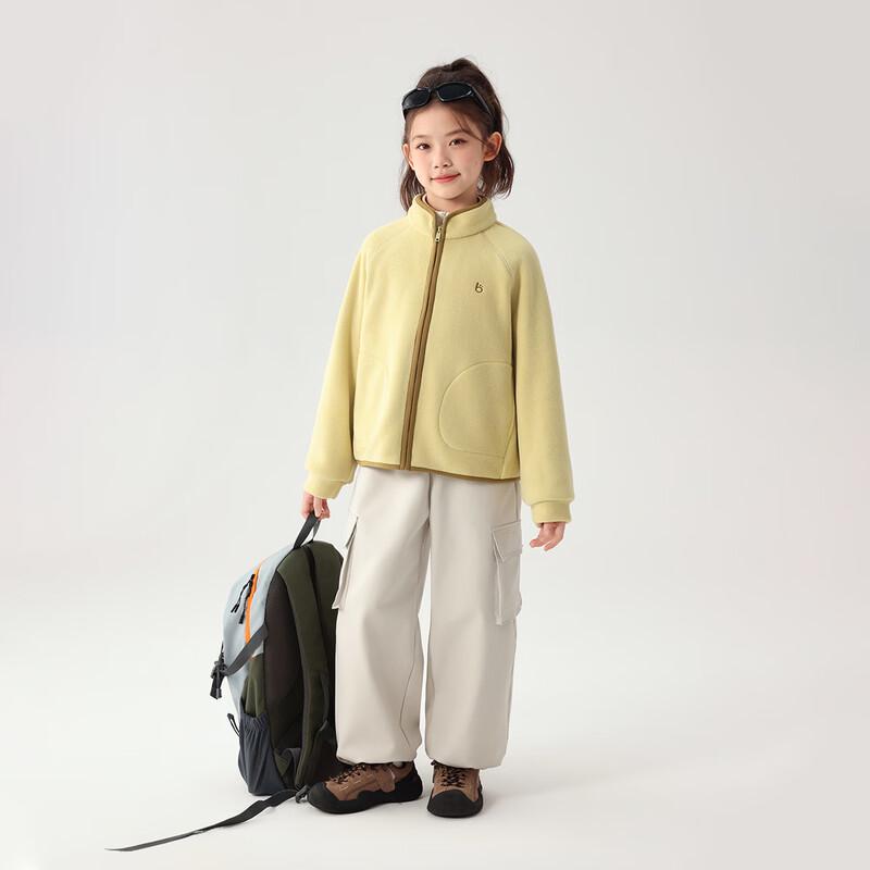 Girls' Reversible Fleece Jacket with Detachable Hood