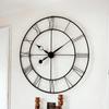 Clock Iron Hand-Crafted Extra Large Wall Clock/Black Colour / 30 Inch (75 Cm'S), Analog