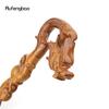 Yellow Dragon Wooden Single Joint Fashion Wood Stick Decorative Cospaly Cane Halloween Crutch Wand Crosier 94cm