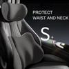 NEW Memory Foam Car Universal Headrest Lumbar Cushion Back Cushion Lumbar Pillow Car Comfort Neck Pillow Car General Accessories