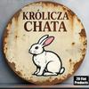 Vintage Metal Wall Art Rabbit House Sign Rustic Kitchen Decor