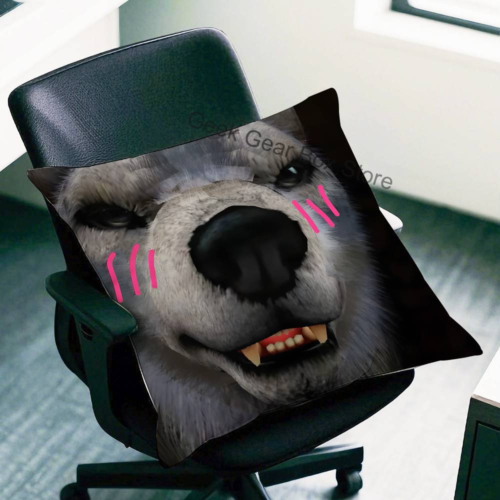 Alpha Sigma Wolf Cool Kissenbezug für Sofa-Dekor Auto Büro Zimmer Druck Kissenhülle Dekorationen und Schutz