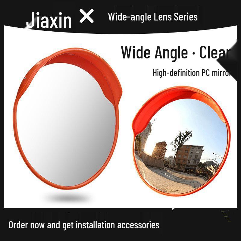 Indoor/Outdoor Wide-Angle Safety Convex Mirror for Garage and Road Corners
