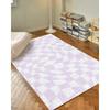 Lilac Checkered Carpet Funky Purple Danish Pastel Decor Rug Bedroom Living Room Rug Modern Rug Plush Trendy Purple Accent Rug