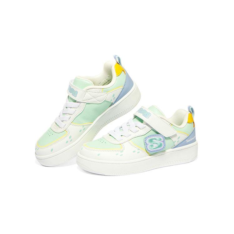 Skechers SpongeBob X  Comfortable Versatile Low-Top Kids Skate Shoes Kids skate shoes Green 317012L-WMNT