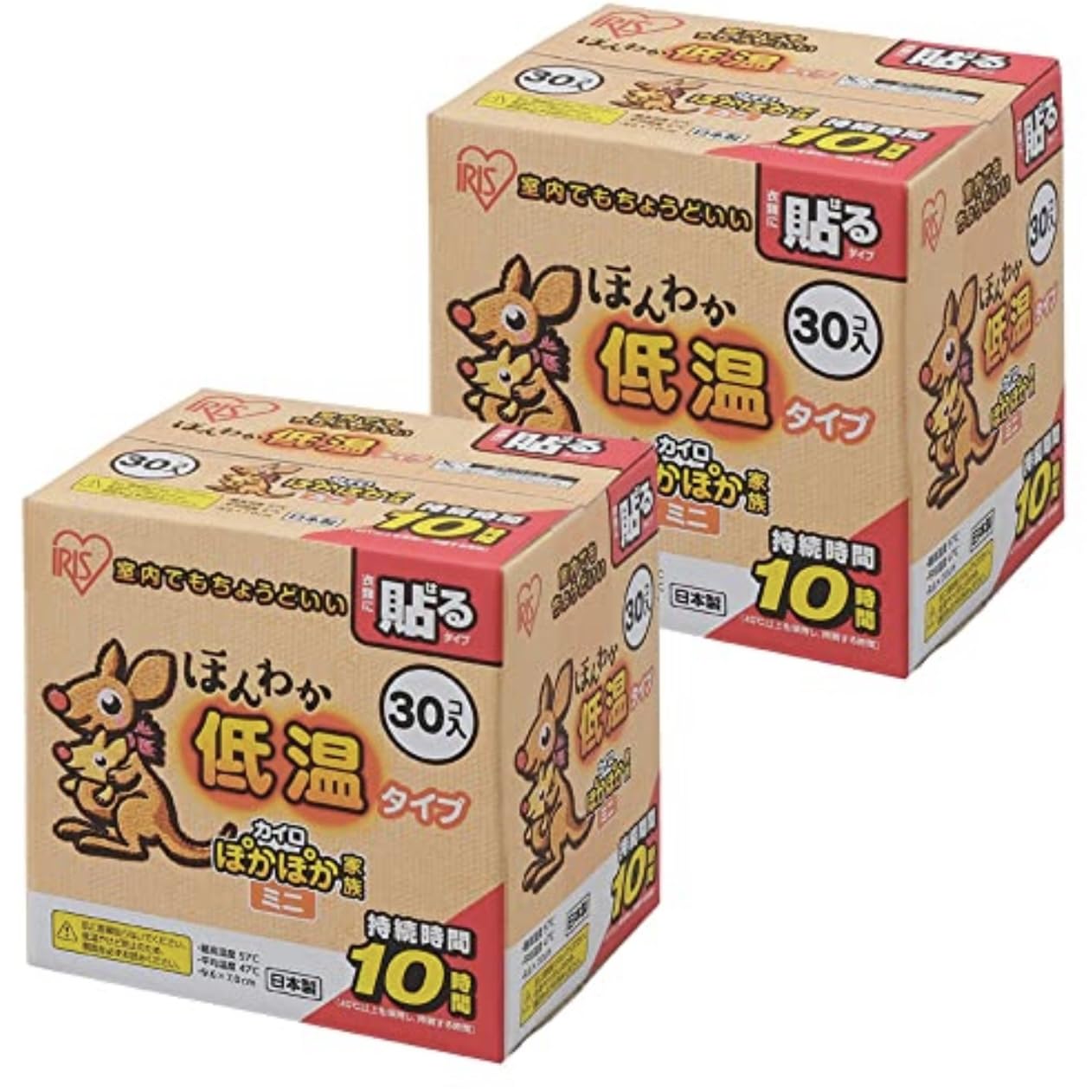 

Iris Ohyama IS OH Disposable Heat Warm and 30 Sheets x 2 Made in Perfect for Outdoor Watching and Working Use [Set] (IR YAMA) Packs, Stick-On, белый