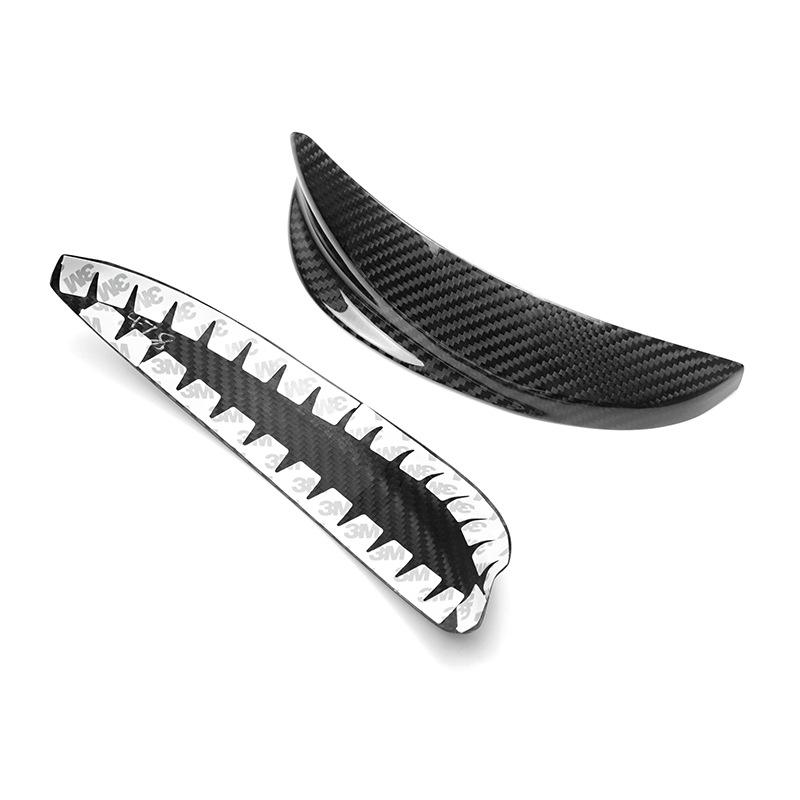 Fiat 500 Kohlefaser Scheinwerfer-Augenbrauen-Aufkleber