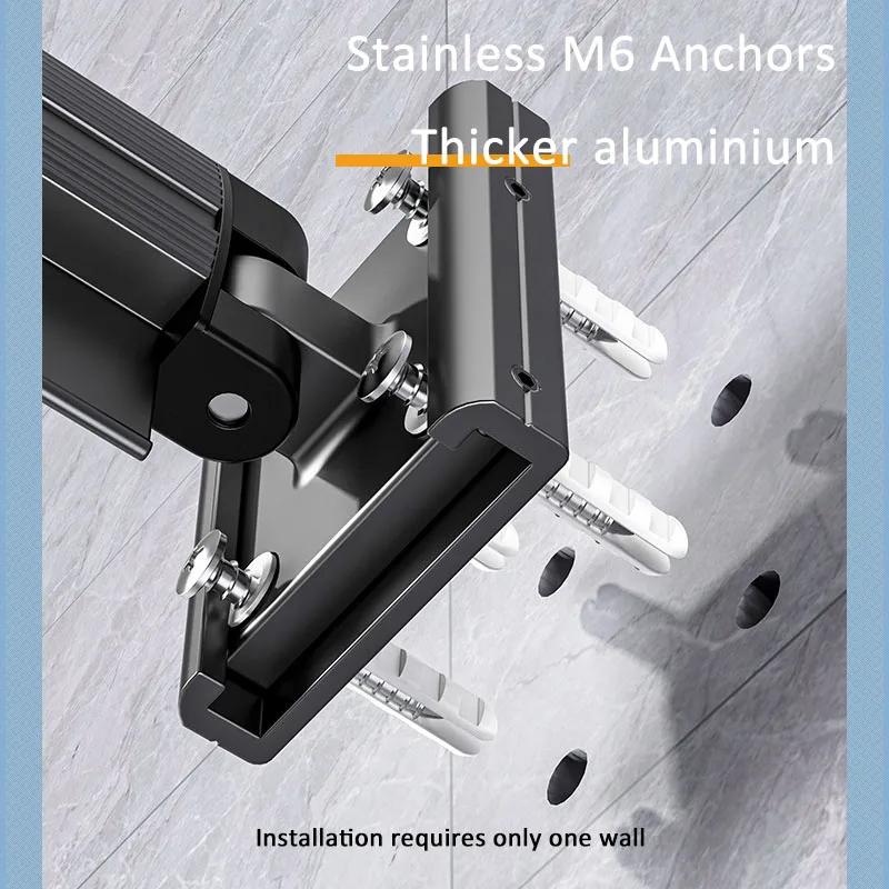 Aluminum Alloy Folding Drying Rack, Clothes Drying Rack,  Wall-mounted Collapsible Drying Rack, Space Saver Clothes dryer