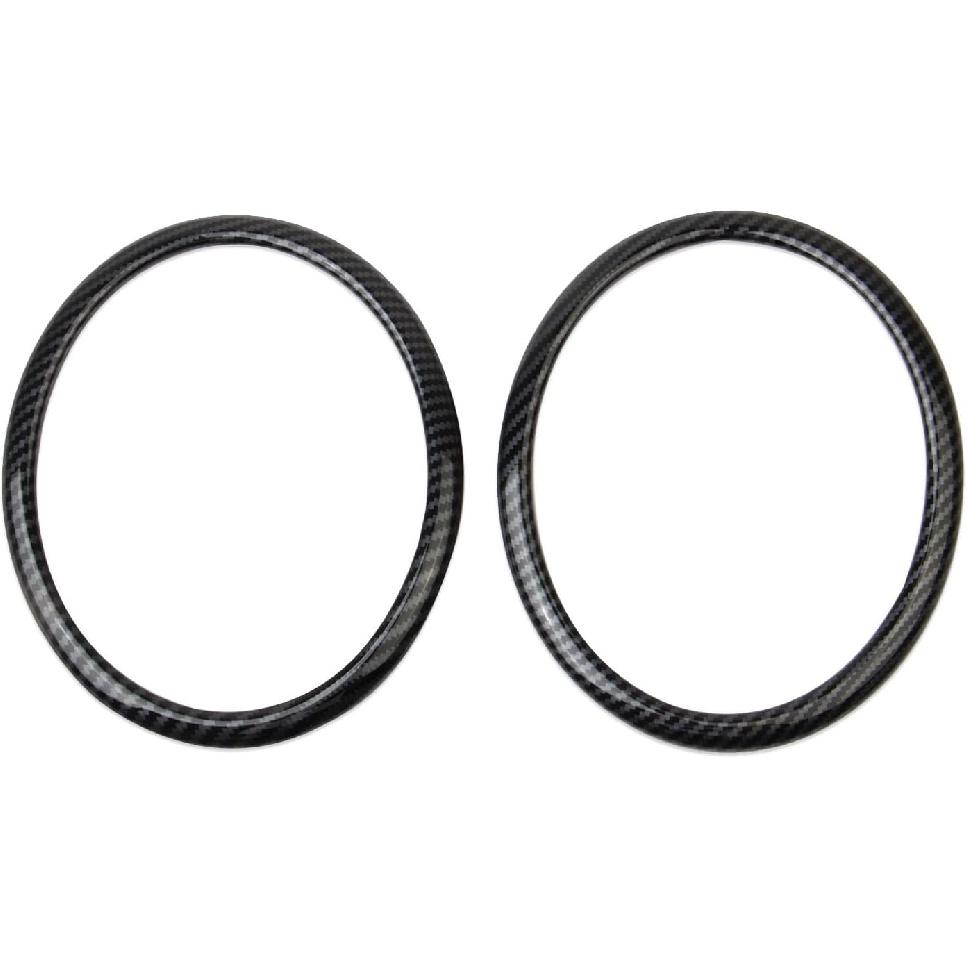 Crosselec W Stylu Włókna Węglowego Ramka Pokrywy Pierścienia Dźwiękowego Głośnika Drzwiowego Wykończenia dla Chrysler Crossfire