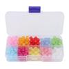 250Pcs Crackle Beads Acrylic Handcrafted Crackle Lampwork Round Beads for DIY Jewelry Accessories