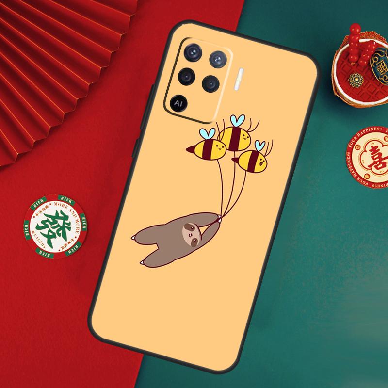 Sloth Animal Cute Case For Oppo A15 A17 A57 A6 A5 Pro A54 A74 A94 A16 A76 A96 A40 A60 A80 A18 A38 A58 A78 A98