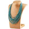 Ethnische böhmische Vintage Übertreibung mehrstufige Halsband Halskette Perlen Anhänger Frauen Schmuck Geschenke