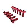 10pcs Motorcycle Bolts Screw M5 X 15mm Aluminum Adornment Bolts Blue Anodised 20mm Bolts Red Screws M5 Cap Head