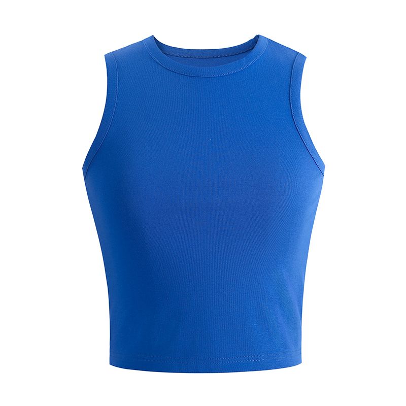 European and American-Style Elastic High Waist Outer Wear Slim Looking Blue Shorts